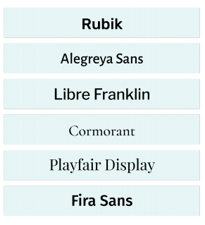 fonts